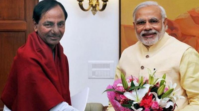 moditoholdmeetingwithcmofdroughthittelanganatoday